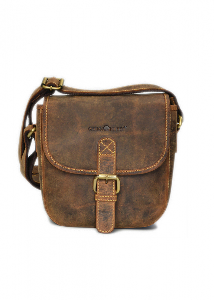 Vintage-Leder Jagdtasche Farbe braun